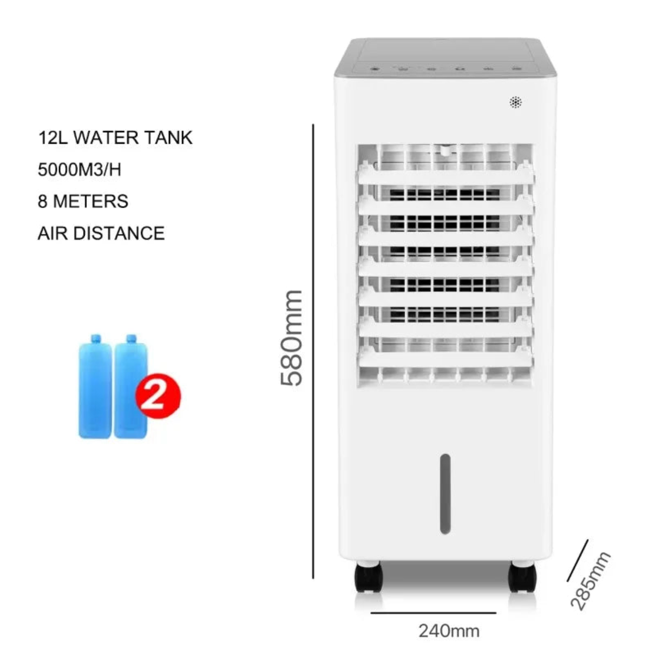 Climatiseur d'Air Portable 8L à Évaporation 110V/220V